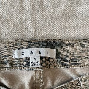 CAbi, snake print, jeans